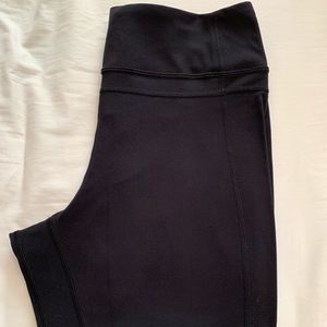 Lululemon black align crops size 10, EUC!